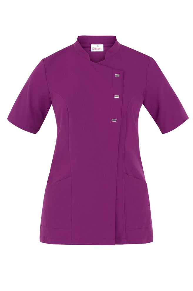 Casacca donna microstretch collo coreana 2-Pockets Greta