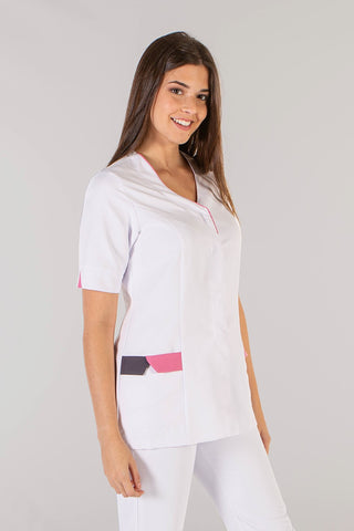 Casacca donna microfibra scollo V 2-Pockets Cris - 2