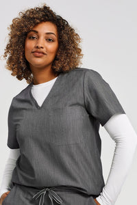 Casacca donna polycotton con scollo a V 1-Pocket Limitless